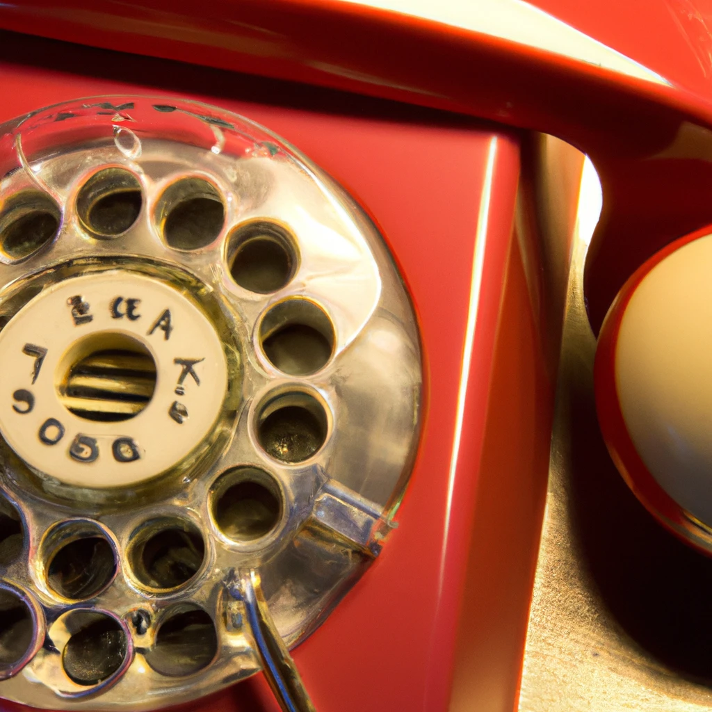 A phone waiting to be answered.